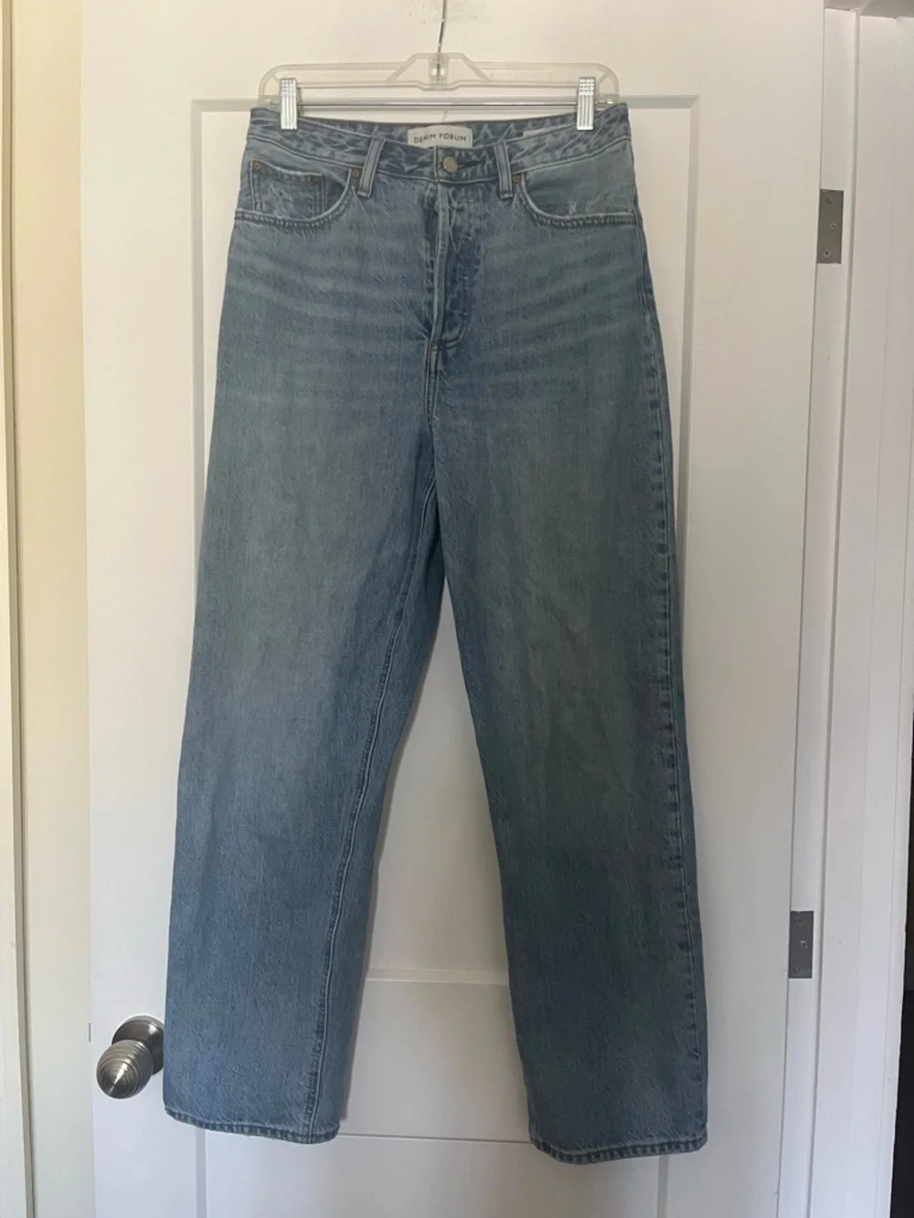 Aritzia Denim Forum Mia High Rise Curve Medium Blue Wash 29 - Picture 2 of 13